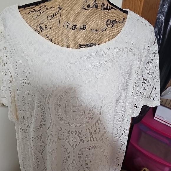 Tacera White Lace Dress - Picture 2 of 3